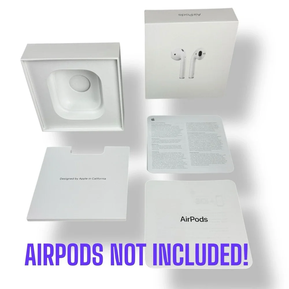 Apple AirPods 2nd Gen EMPTY‎ BOX & Inserts Only OEM Replacement Packaging